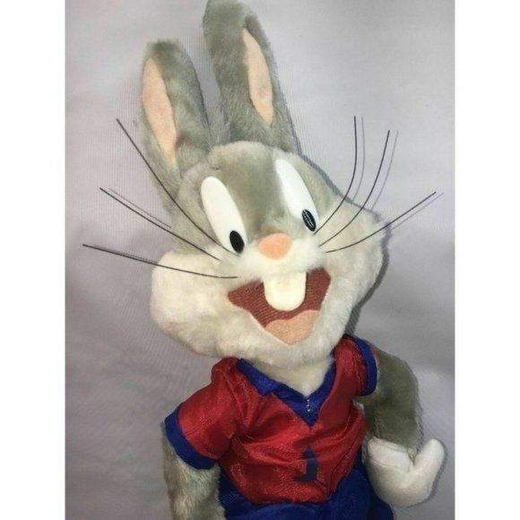 Bugs Bunny Warner Brothers LOONEY‎ TUNES  PLUSH Red vintage 90s - Picture 2 of 6